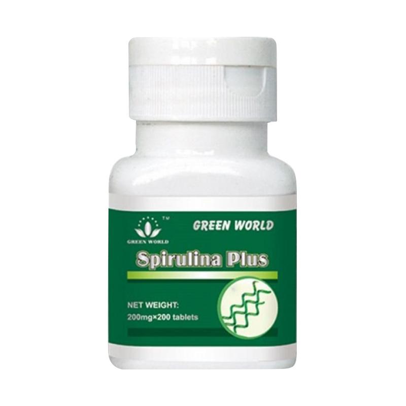 Jual Green World Spirulina Plus Tablet Obat Herbal [original] Di Seller