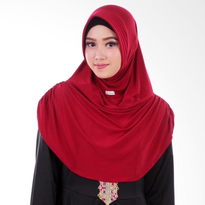 Jual Atteena Hijab Aulia Zaniah Jilbab  Instan  Dark Red  Jual Atteena Hijab Aulia Zaniah Jilbab  Instan  Dark Red