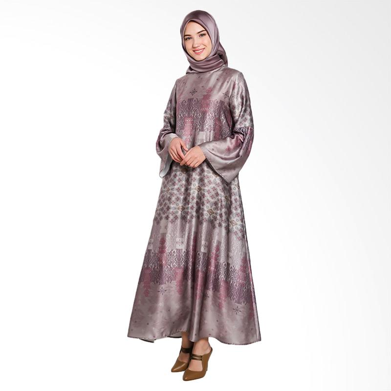 Jual Ria Miranda Rancak Dress Muslim - Peach Online