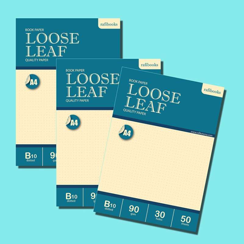 Jual Loose Leaf A4 Book Paper 90 Gsm Isi Binder/isi Loose Leaf - Dotted ...