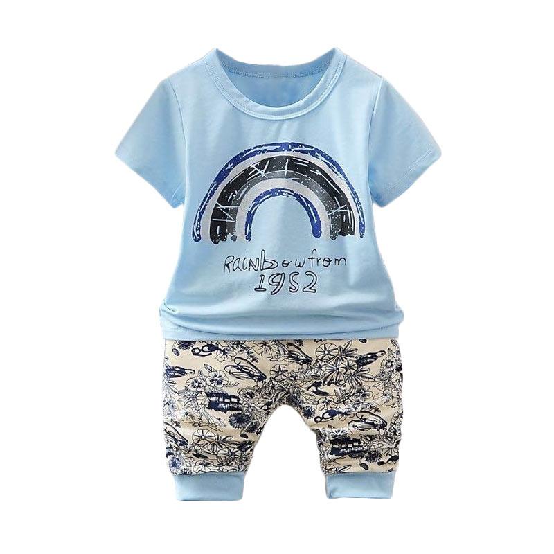 Jual VERINA BABY Atasan Rainbow Plus Pants Corak Etnic 