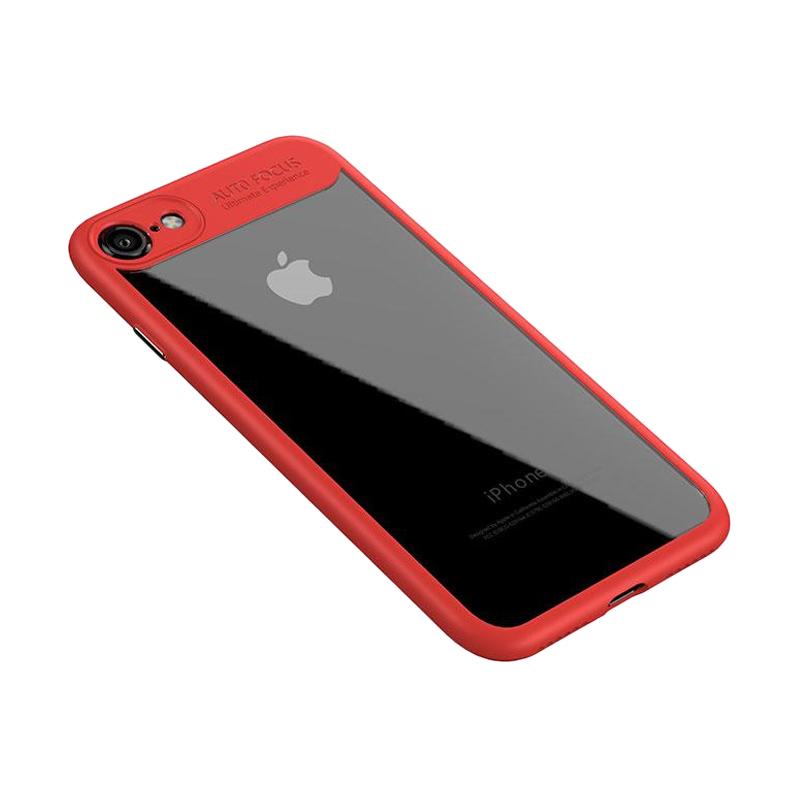 J   ual Usams Autofocus Clear Rubber PC Casing for iPhone 8