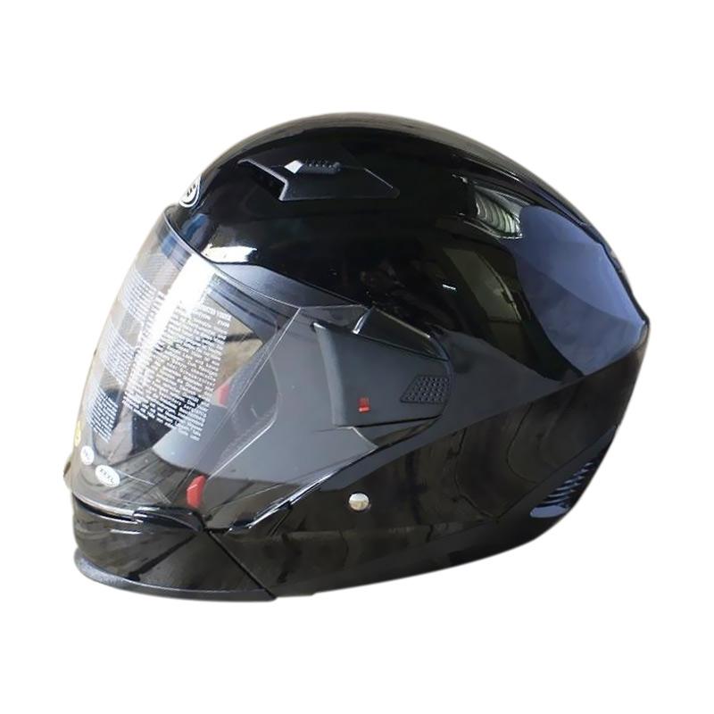 Jual Zeus ZS-611C Solid Helm Full Face - Black Online