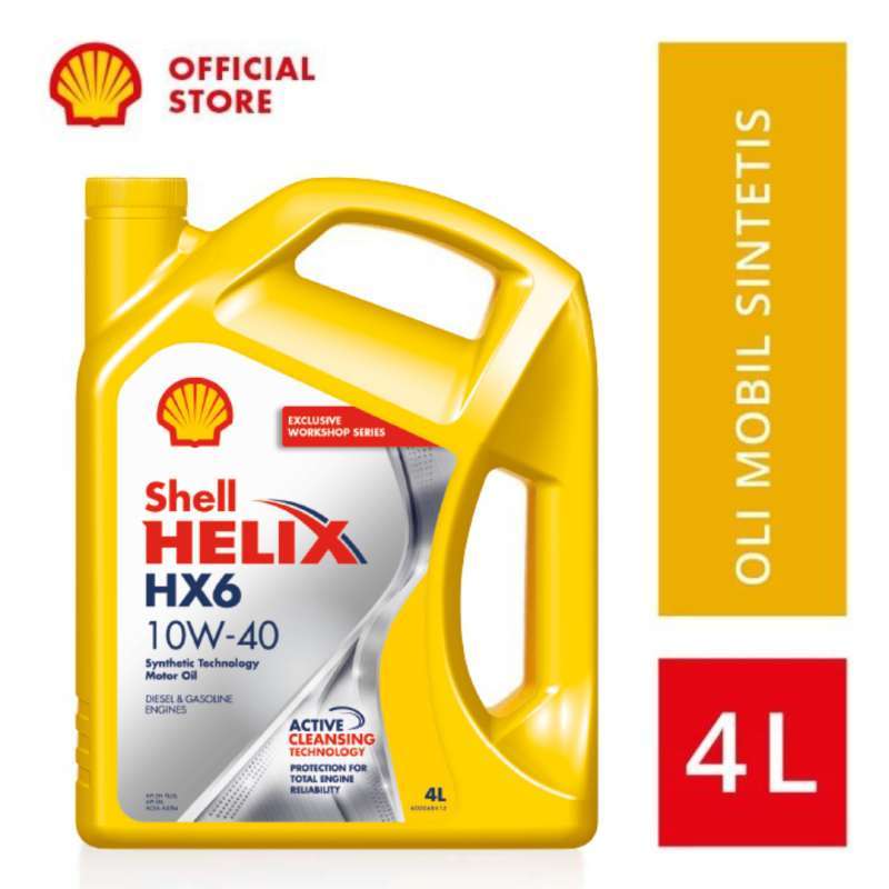 Jual Shell Helix HX6 10W-40 Oli Mobil [4L] di Seller Shell Indonesia ...