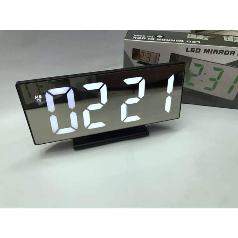 Jual Jam Meja Digital Led Weker Digital Alarm Clock Mirror Ds3618L