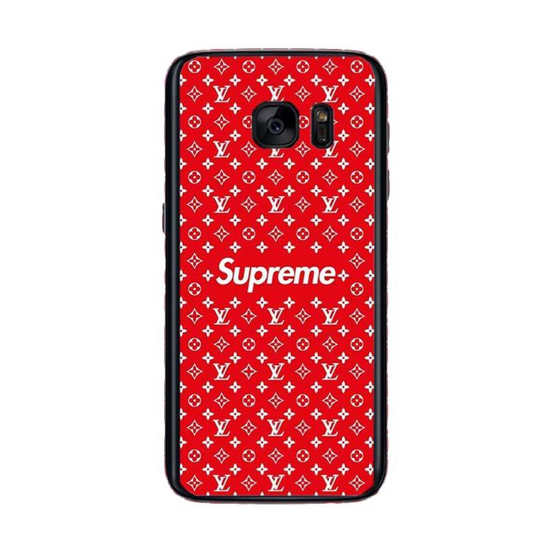 Jual Acc Hp Red Louis Vuitton Supreme O0740 Custom Casing