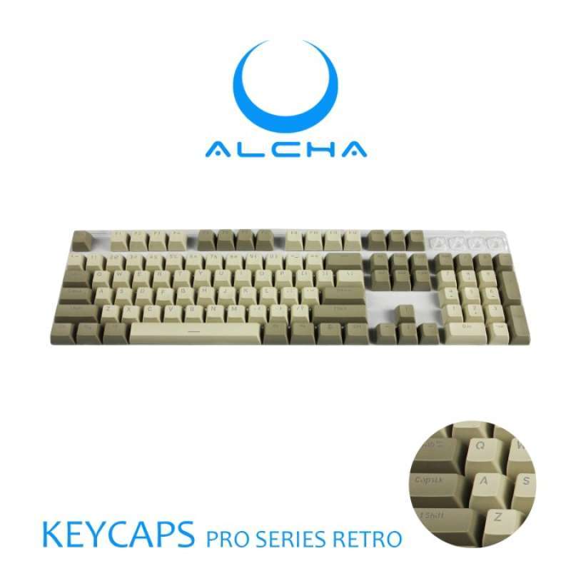 Jual ALCHA KEYCAPS PRO SERIES PBT DOUBLE SHOT BACKLIT SA PROFILE RETRO ...