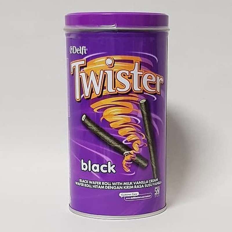 Jual Twister Black Tin [300 gr] - Wafer Stick Delfi di Seller Halo Mart ...