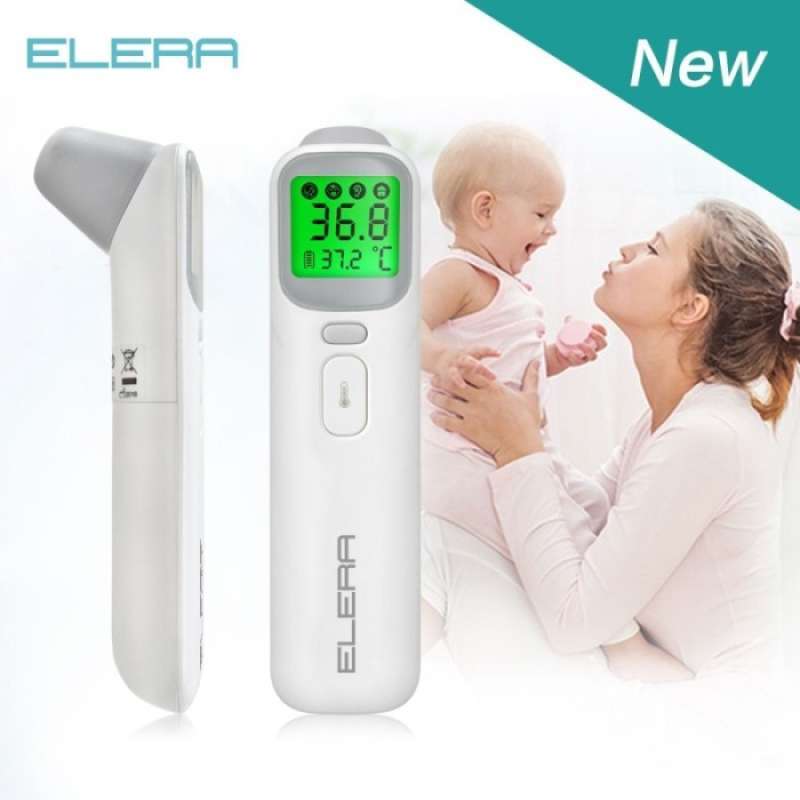 Jual Teroke ELERA Baby Digital Thermometer Forehead Ear NonContact