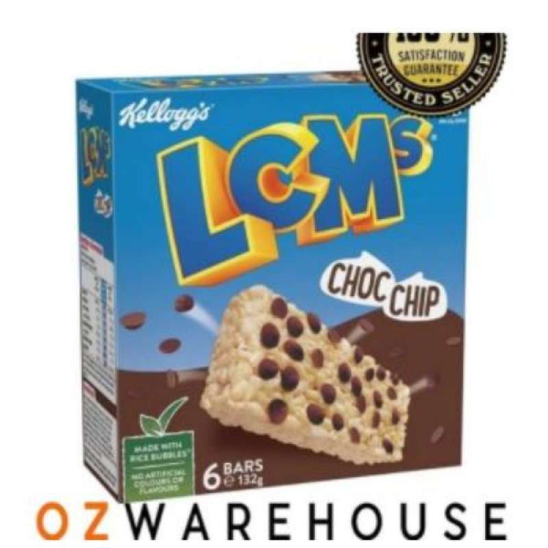 Jual Kellogg's Lcms Choc Chip Puffed Rice Snack Bars Di Seller