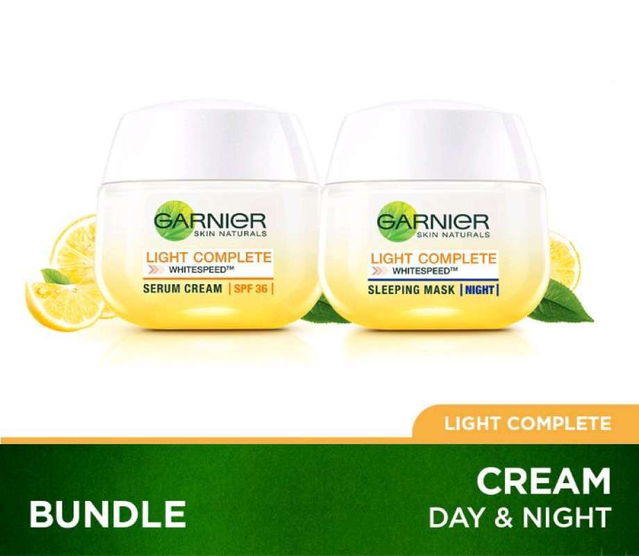 Jual Garnier Light Complete Day Cream 50ml + Night Cream 50ml di Seller