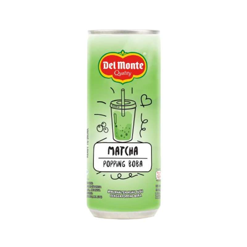 Promo Del Monte Matcha Popping Boba [240 mL] Diskon 28 di Seller