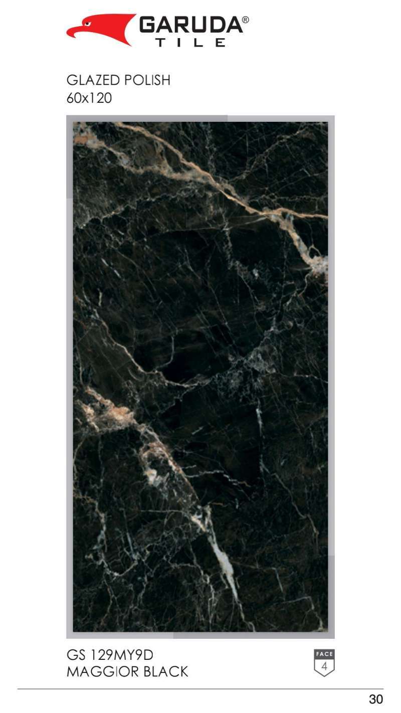 Jual GRANITE 60X120 GS129MY9D MAGGIOR BLACK GARUDA TILE di Seller