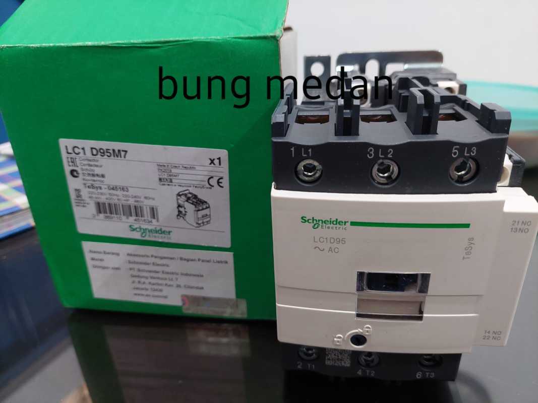 Jual Contactor Lc1d95 Lc1d95m7 220v Schneider Kontaktor 95a Lc1 D95 Ori ...