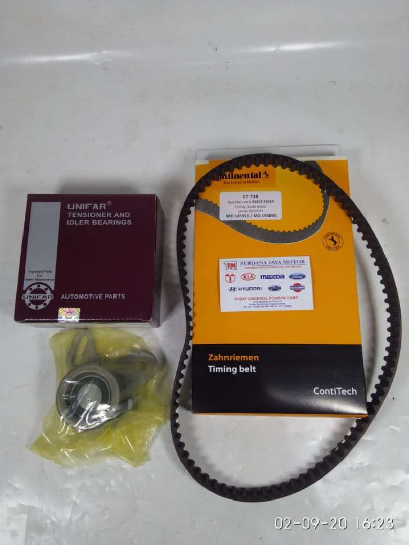 Jual Timing Belt dan Tensioner Set Hyundai Accent Cakra di Seller