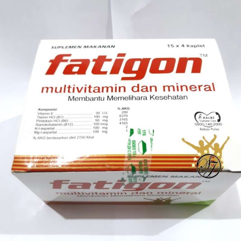 Jual Fatigon Multivitamin dan Mineral Suplemen Makanan (15 strip) di