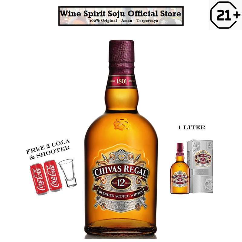 Jual Chivas Regal 12 Years Old 1000ml Free Mixer di Seller Wine Spirit