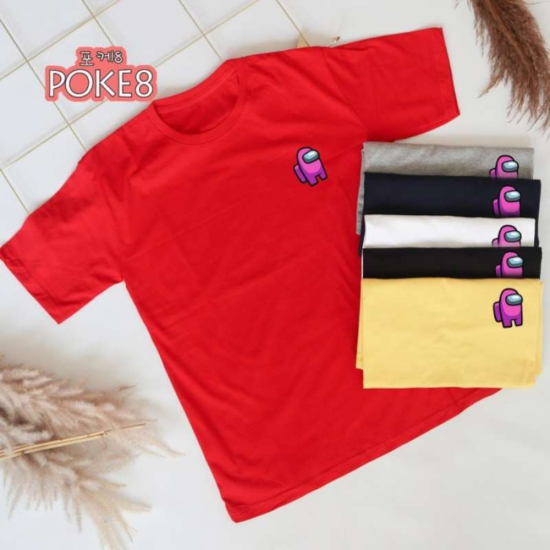 Jual AMONG US TEE #18 LOGO KECIL / KAOS LUCU / TSHIRT / TUMBLR / - L