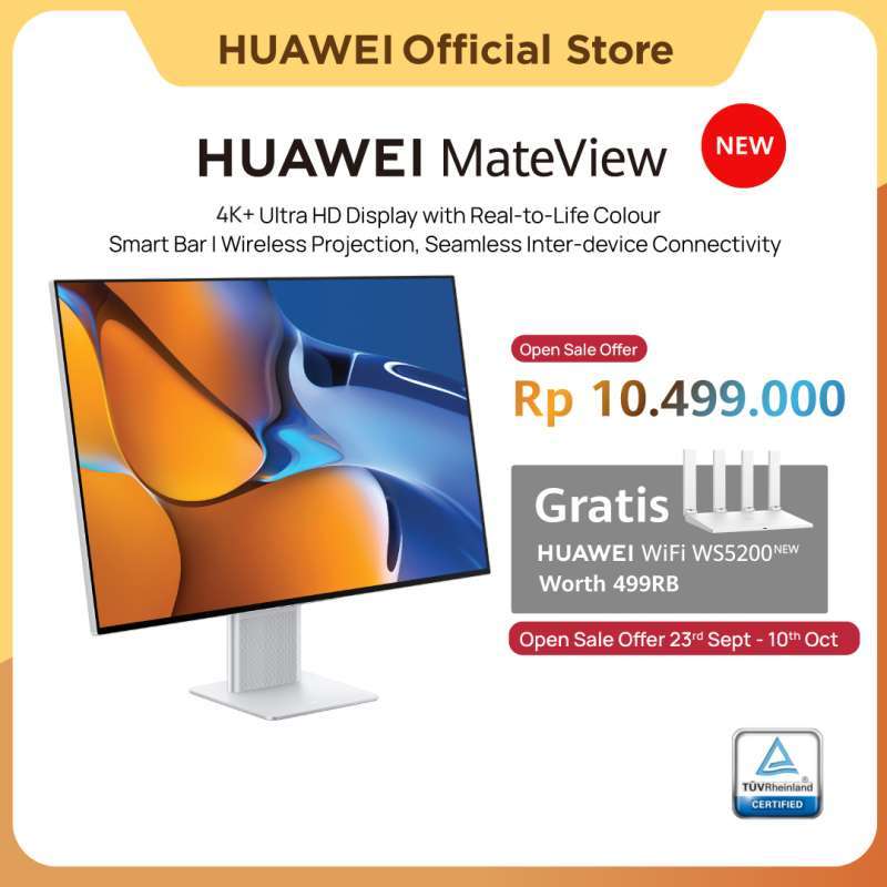 Jual HUAWEI MateView Monitor 4K+ Real Color Display HUAWEI Smart