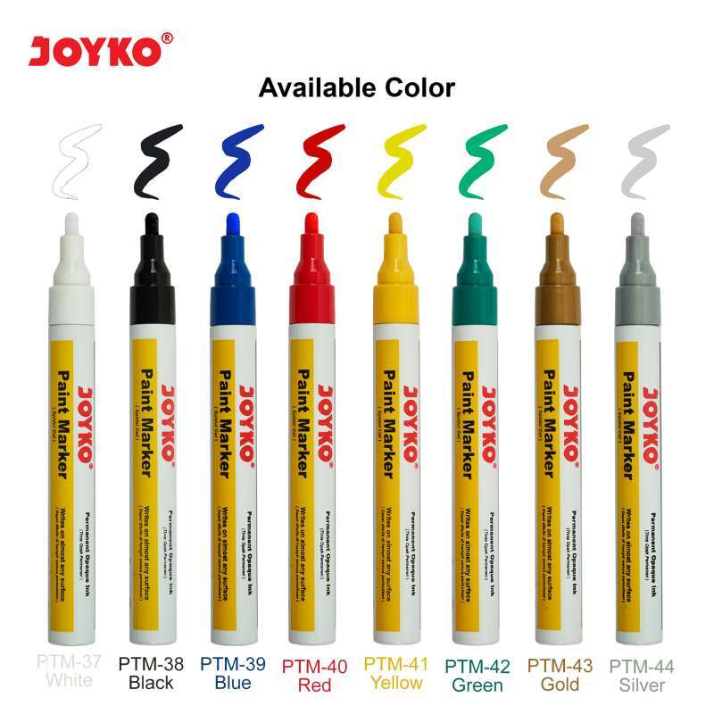 Promo Joyko Paint Marker Color Spidol Cat Permanen Warna - PTM-40