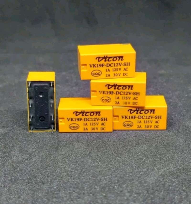 Jual Relay 1A 12V DC kuning 8 pin 1 amper fast Switch relay di Seller