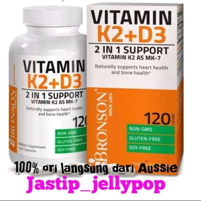 Jual Bronson vitamin k2 + d3 5000iu (MK7) 90mcg 120 caps ori Australia