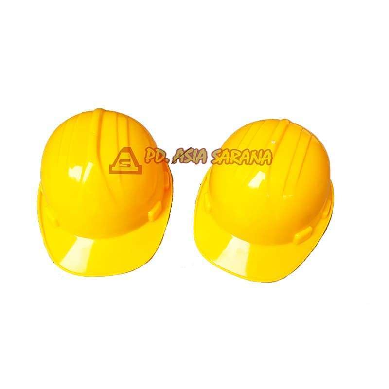 Jual Safety Helmet Yellow Full Set / Helm Proyek Kuning / Helem