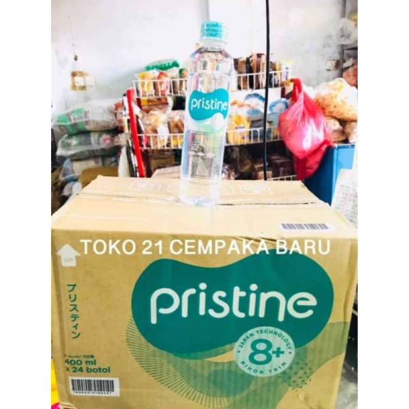 Jual Pristine 8+ Air Minerale 400ml 1 KARTON isi 24 BOTOL | Detox PH ...
