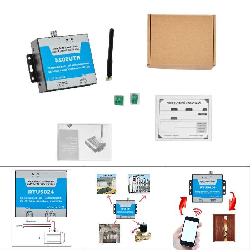 Promo RTU5024 GSM Gate Opener Free Call Wireless Door Access Remote ...