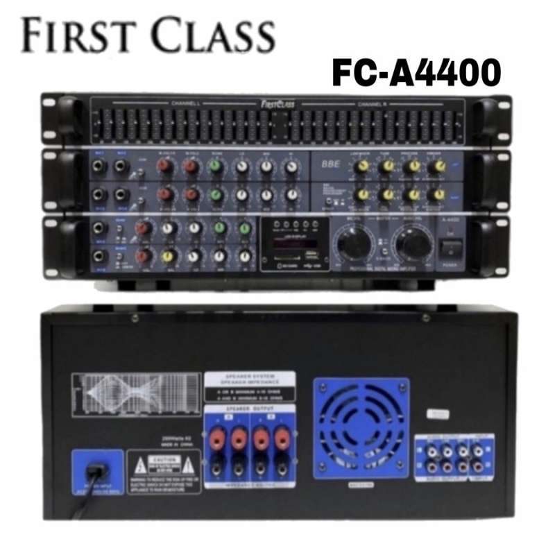 Jual ampli mixer karaoke bluetooth original firstclass fc a4400 di