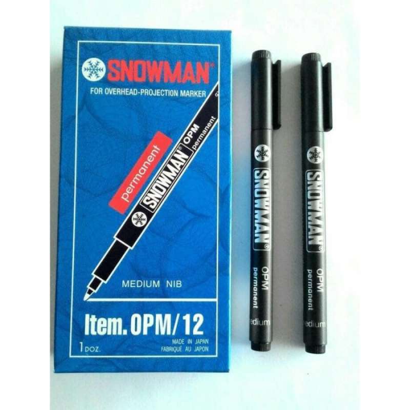 Jual SOS Spidol Snowman OPM Permanen / Spidol Permanent / Spidol Kecil