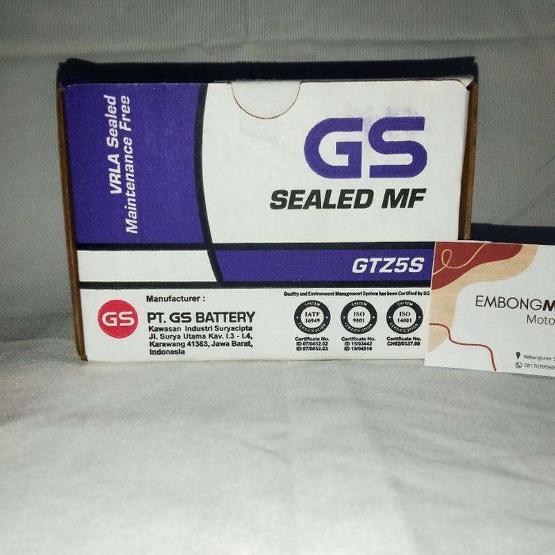 Jual Aki GS ASTRA MF GTZ5S utk Beat, Mio, Vario, Beat, Revo, Scoopy
