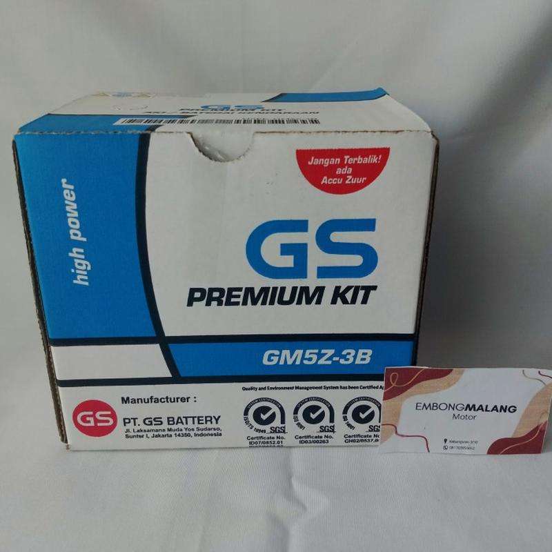 Jual Aki Basah Astra Gs Premium Kit Gm5z-3b - Gt6a - Yb5lb Astrea