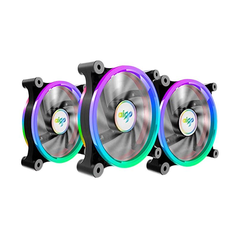 Jual Aigo Fan Z6-3 RGB Fan Casing Komputer [Extra 2 Unit