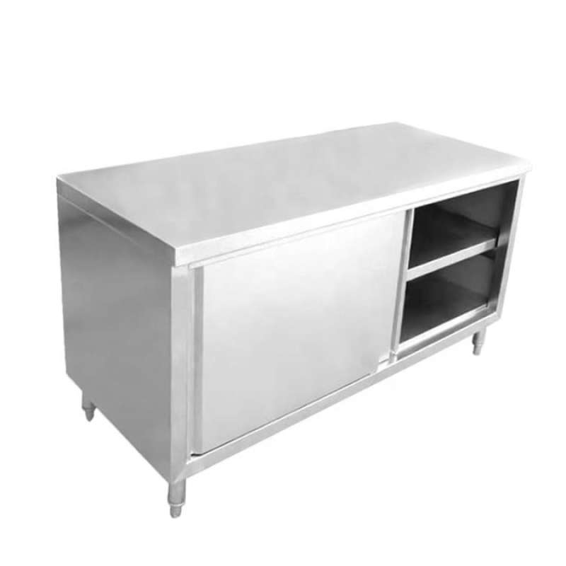 Promo Lemari Dapur Stainless / Meja kerja / Worktable Enclosed WTE-6SD