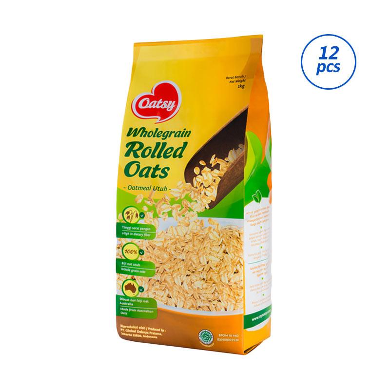 Promo OATSY Rolled Oats Oatmeal [12 pcs/1 kg] Diskon 12% di Seller ...