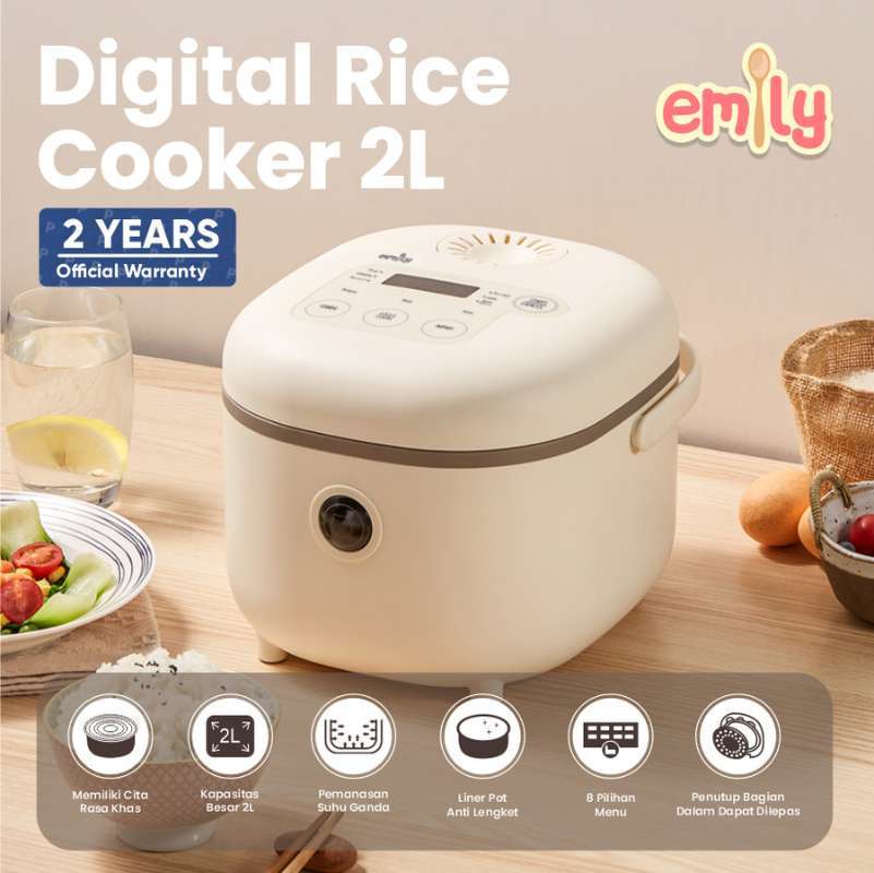 Jual Emily Digital Rice Cooker 2L / Penanak Nasi Multifungsi di Seller