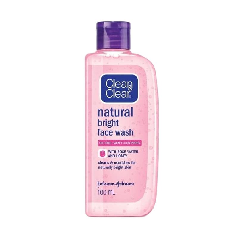 Jual Clean & Clear Natural Bright with Rose & Honey Face Wash [100 mL