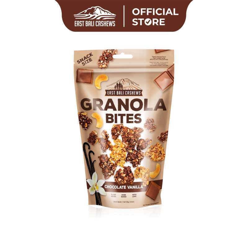 Promo Granola Bites Chocolate Vanilla 125g Granola Cokelat dan