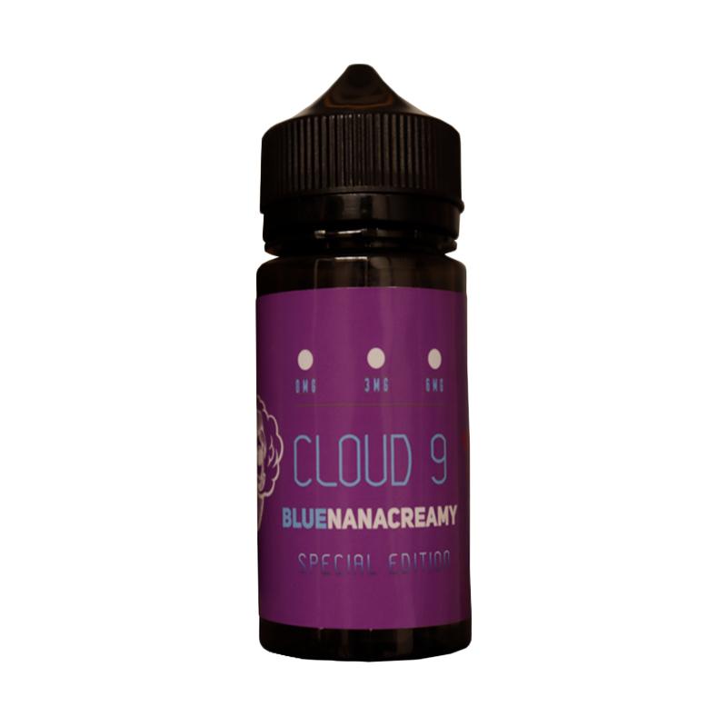 Promo Cloud9 Blueberry Banana Creamy Non Nicotine Liquid Vape [100 mL