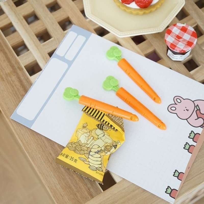 Bag clip food clips sealer 6pcs kitchen plastic sealing hot keeping snack seal clamp bread colored household retail fresh lot