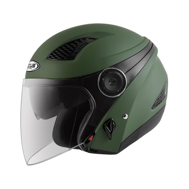 Jual Zeus ZS610 Helm Half Face M Green di Seller Central Helm Malaka Sari, Kota Jakarta