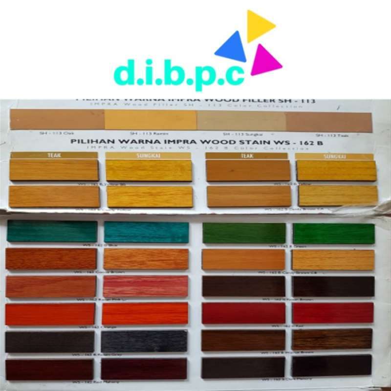Promo 1lt Ws162 B Impra Wood Stain Cat Kayu Warna Standard Propan