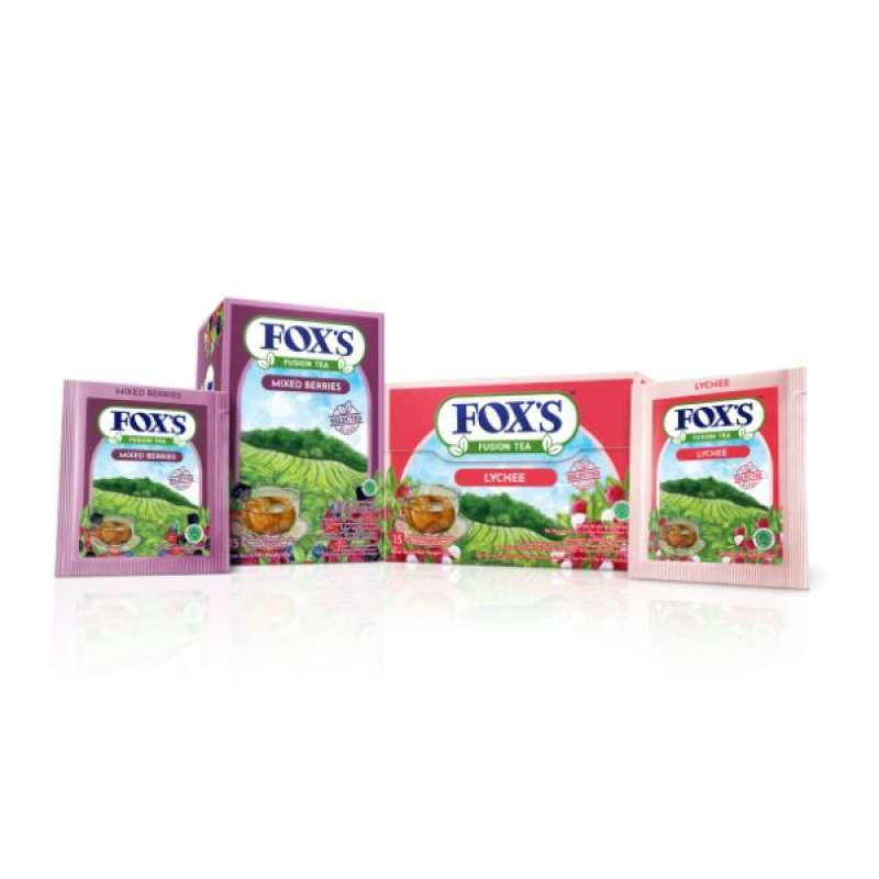 Jual Fox's Fusion Tea Lychee [1.7 G/15 Pcs] Di Seller Savoria Beverage ...