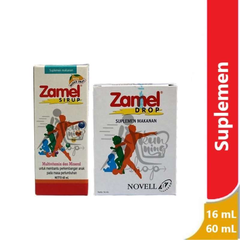 Jual Zamel Drop @ 16 mL & Zamel Sirup 60 mL - suplemen multivitamin