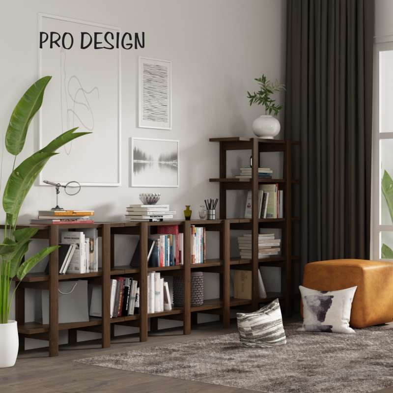 Promo Pro Design Marsden Rak Display [2x1] - Brown Walnut Diskon 31% Di ...