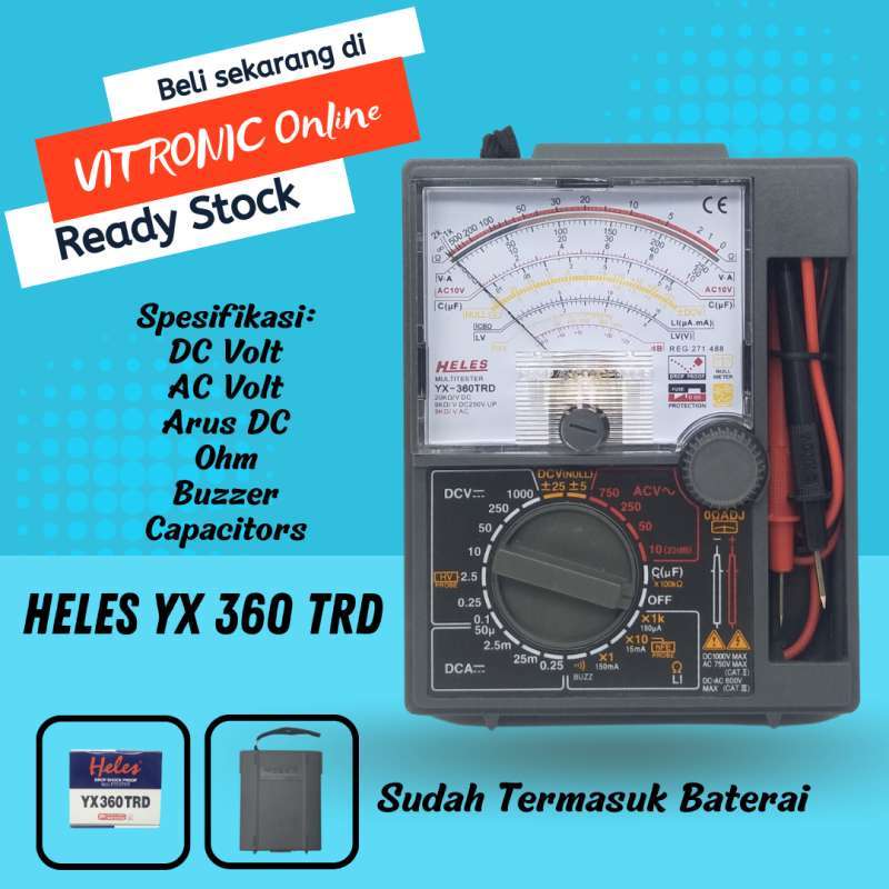 Jual Multitester Yx 360 Trd Multimeter Analog Heles Yx 360 Trd Tester
