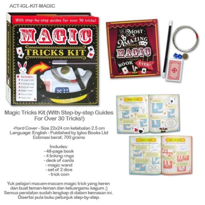 Jual Magic Tricks Kit (with Step-by-step Guides For Over 30 Tricks!) Di ...