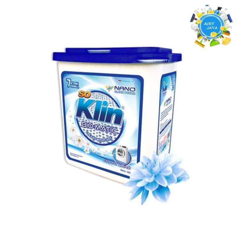 Jual So Klin Biomatic Powder Detergent Front Load Container 3kg di