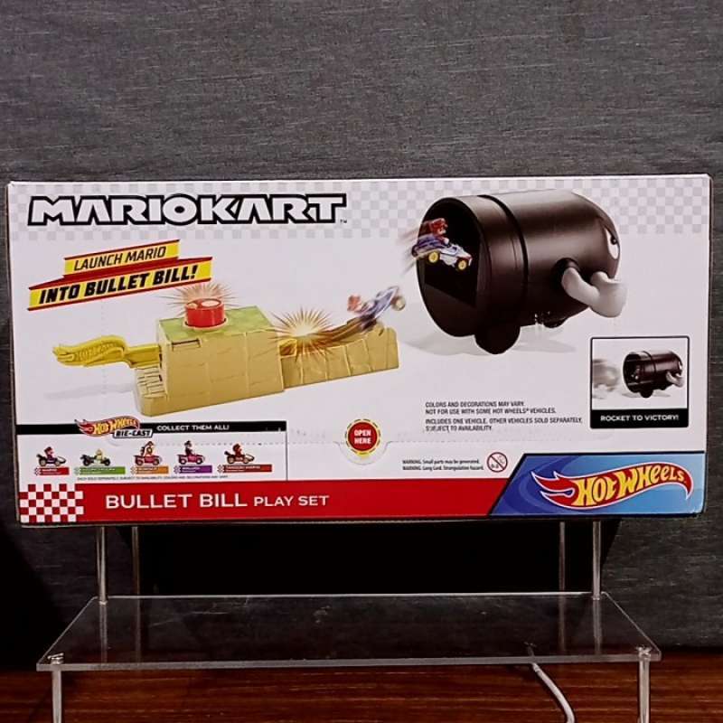 Promo Hot Wheels Mario Kart Bullet Bill Play Set Mattel MULTY COLOUR